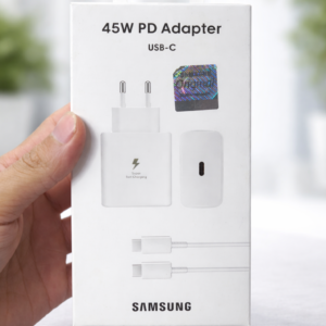 Samsung 45W USB-C PD Fast Charger – White Wall Adapter