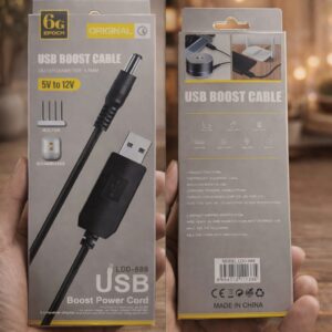 Epoch 6G USB Boost Power Cord – 5V to 12V DC Converter (Model LDO-888)